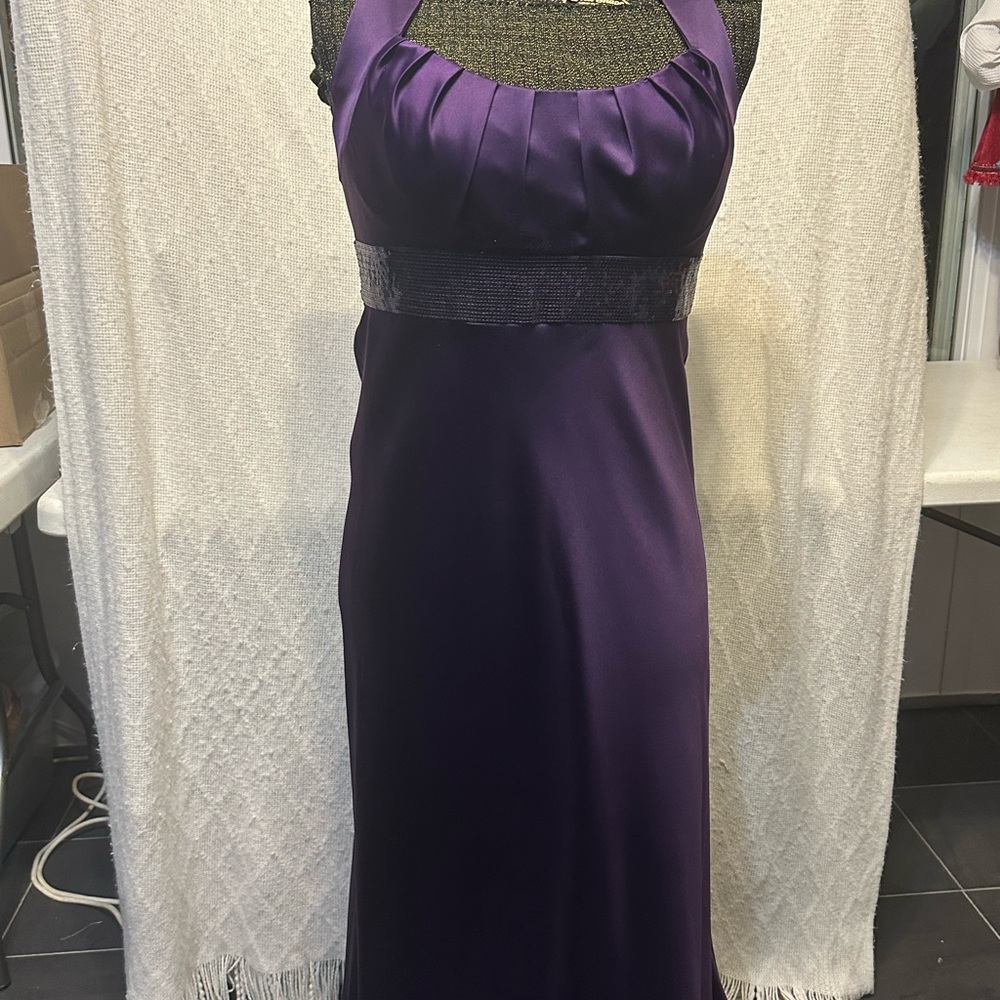 Calvin Klein sz 10 Purple Dress with Sequins